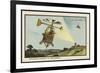 Helicopter Sentinel-Jean Marc Cote-Framed Premium Giclee Print