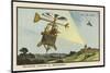 Helicopter Sentinel-Jean Marc Cote-Mounted Art Print