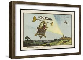 Helicopter Sentinel-Jean Marc Cote-Framed Art Print