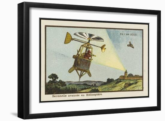 Helicopter Sentinel-Jean Marc Cote-Framed Art Print