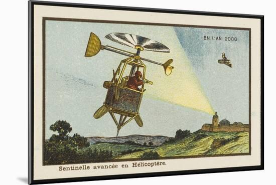 Helicopter Sentinel-Jean Marc Cote-Mounted Art Print