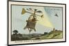 Helicopter Sentinel-Jean Marc Cote-Mounted Premium Giclee Print