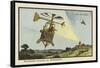 Helicopter Sentinel-Jean Marc Cote-Framed Stretched Canvas