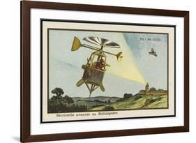 Helicopter Sentinel-Jean Marc Cote-Framed Art Print