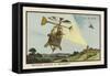 Helicopter Sentinel-Jean Marc Cote-Framed Stretched Canvas