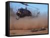 Helicopter Touching Down to Retrieve Bodies of Soldiers Killed in Firefight During the Vietnam War-Larry Burrows-Framed Stretched Canvas