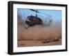 Helicopter Touching Down to Retrieve Bodies of Soldiers Killed in Firefight During the Vietnam War-Larry Burrows-Framed Photographic Print