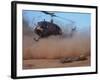 Helicopter Touching Down to Retrieve Bodies of Soldiers Killed in Firefight During the Vietnam War-Larry Burrows-Framed Photographic Print