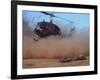 Helicopter Touching Down to Retrieve Bodies of Soldiers Killed in Firefight During the Vietnam War-Larry Burrows-Framed Photographic Print