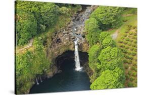 Helicopter tour from Hilo to Pu'u O'o vent and crater area, Big Island, Hawaii, USA-Stuart Westmorland-Stretched Canvas