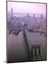 Helicopter View of the Brooklyn Bridge, New York City-Dmitri Kessel-Mounted Photographic Print