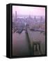 Helicopter View of the Brooklyn Bridge, New York City-Dmitri Kessel-Framed Stretched Canvas