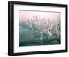 Helicopter Views of New York City's Manhattan and Brooklyn Bridges-Dmitri Kessel-Framed Photographic Print