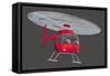 Helicopter-null-Framed Stretched Canvas