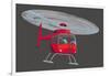 Helicopter-null-Framed Giclee Print