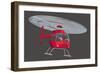 Helicopter-null-Framed Giclee Print