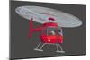 Helicopter-null-Mounted Giclee Print
