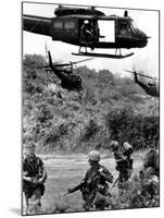 Helicopters Drop Troops-Associated Press-Mounted Photographic Print
