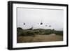 Helicopters Flying in Formation-null-Framed Photographic Print