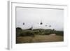 Helicopters Flying in Formation-null-Framed Photographic Print