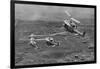 Helicopters Gathering Overhead-null-Framed Photographic Print