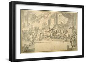 Heliodorus Driven from the Temple-Francesco Solimena-Framed Giclee Print