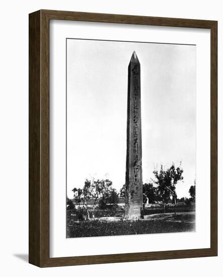 Heliopolis Obelisk, Egypt, 1878-Felix Bonfils-Framed Giclee Print