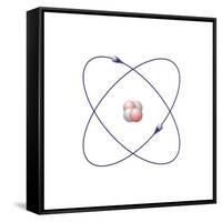 Helium, Atomic Model-Friedrich Saurer-Framed Stretched Canvas