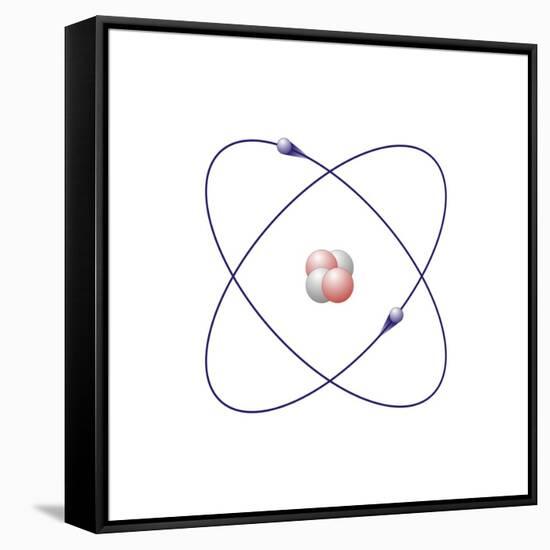 Helium, Atomic Model-Friedrich Saurer-Framed Stretched Canvas