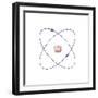 Helium, Atomic Model-Friedrich Saurer-Framed Premium Photographic Print