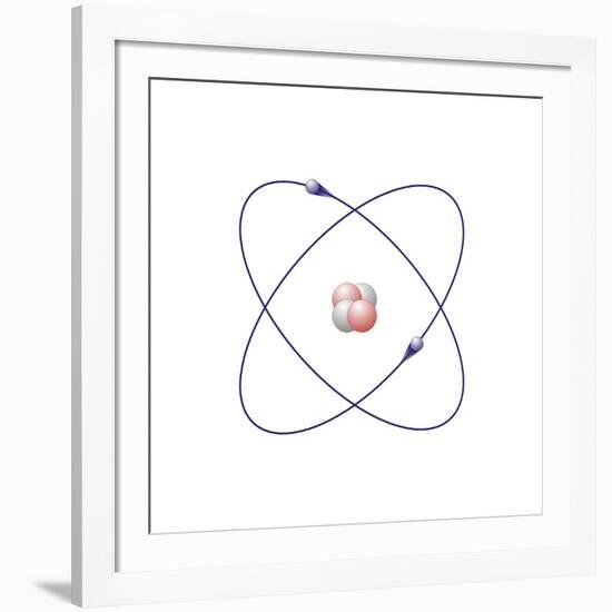 Helium, Atomic Model-Friedrich Saurer-Framed Photographic Print