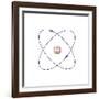 Helium, Atomic Model-Friedrich Saurer-Framed Photographic Print