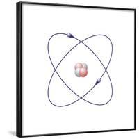 Helium, Atomic Model-Friedrich Saurer-Framed Photographic Print