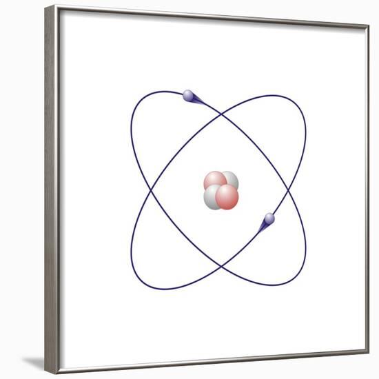 Helium, Atomic Model-Friedrich Saurer-Framed Photographic Print