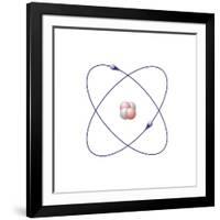 Helium, Atomic Model-Friedrich Saurer-Framed Photographic Print