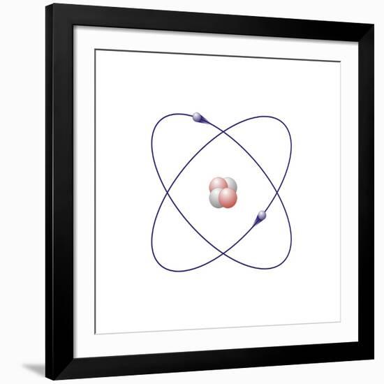 Helium, Atomic Model-Friedrich Saurer-Framed Photographic Print