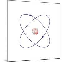 Helium, Atomic Model-Friedrich Saurer-Mounted Photographic Print