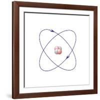 Helium, Atomic Model-Friedrich Saurer-Framed Photographic Print