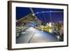 Helix Bridge leading to the Marina Bay Sands, Marina Bay, Singapore, Southeast Asia, Asia-Fraser Hall-Framed Photographic Print