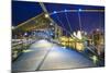Helix Bridge leading to the Marina Bay Sands, Marina Bay, Singapore, Southeast Asia, Asia-Fraser Hall-Mounted Photographic Print