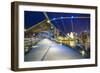 Helix Bridge leading to the Marina Bay Sands, Marina Bay, Singapore, Southeast Asia, Asia-Fraser Hall-Framed Photographic Print