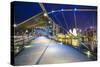 Helix Bridge leading to the Marina Bay Sands, Marina Bay, Singapore, Southeast Asia, Asia-Fraser Hall-Stretched Canvas