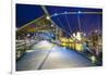 Helix Bridge leading to the Marina Bay Sands, Marina Bay, Singapore, Southeast Asia, Asia-Fraser Hall-Framed Photographic Print