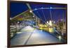 Helix Bridge leading to the Marina Bay Sands, Marina Bay, Singapore, Southeast Asia, Asia-Fraser Hall-Framed Photographic Print