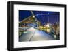 Helix Bridge leading to the Marina Bay Sands, Marina Bay, Singapore, Southeast Asia, Asia-Fraser Hall-Framed Photographic Print