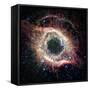 Helix Nebula, Infrared Spitzer Image-null-Framed Stretched Canvas