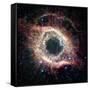 Helix Nebula, Infrared Spitzer Image-null-Framed Stretched Canvas