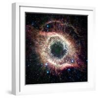 Helix Nebula, Infrared Spitzer Image-null-Framed Premium Photographic Print