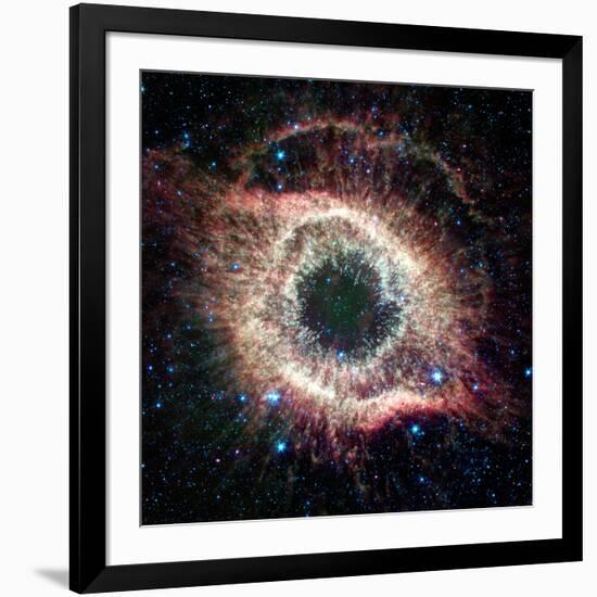 Helix Nebula, Infrared Spitzer Image-null-Framed Photographic Print