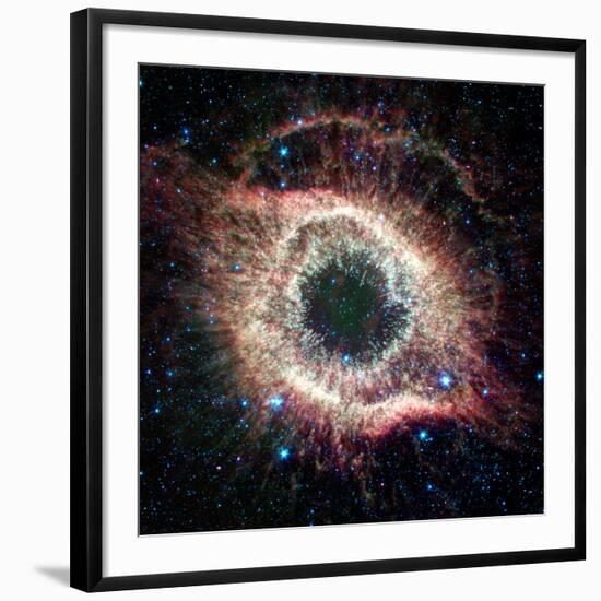 Helix Nebula, Infrared Spitzer Image-null-Framed Photographic Print